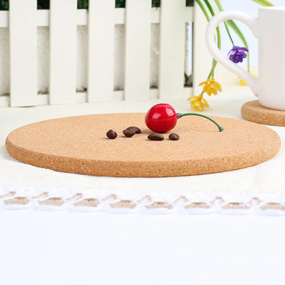 

10Pcs Round Cork Plant Mats Multi-Purpose Gardening Bottom Pads for Flower Pots Protect Furniture from Water Stains and