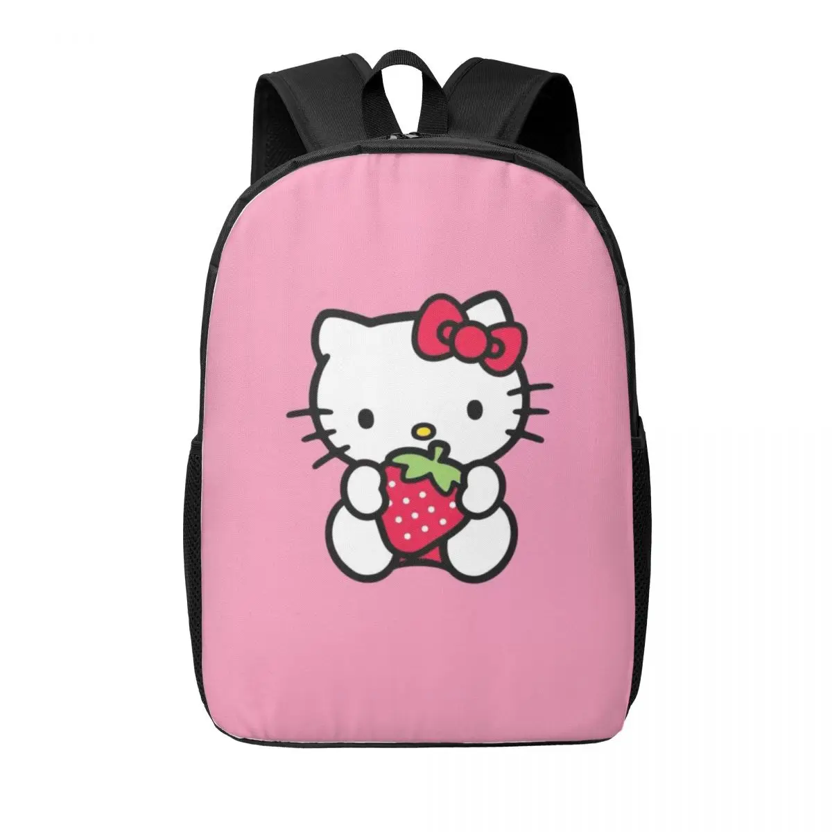 Custom Hello Kitty Backpacks Men Women Fashion Bookbag for School College Cartoon Bags