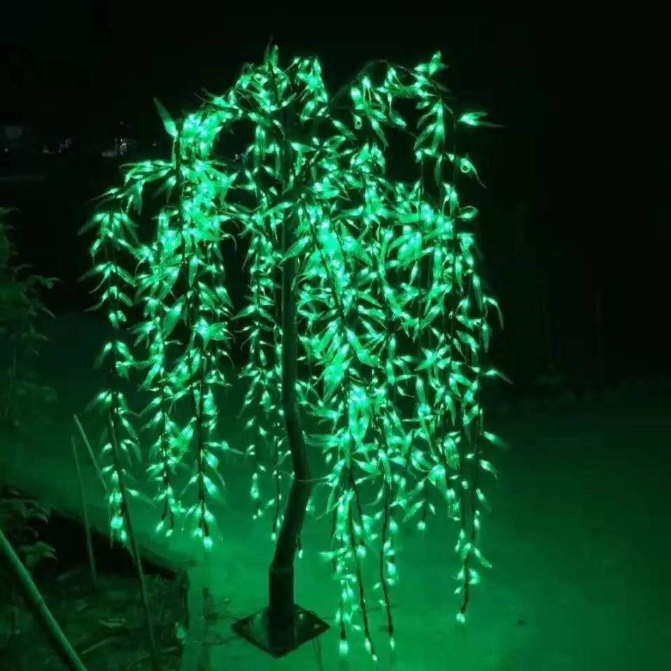 

Outdoor Rainproof Glow Weeping Willow Tree Light 960pcs LEDs 1.8m/5.9Ft Height Landscape Lamp For Wedding Christmas Decor