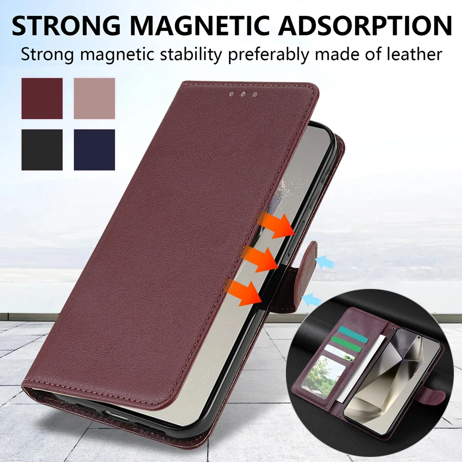 BrieftaschemitKartenfach,StandfunktionundMagnetverschlussausLederfürSamsungGalaxyS26UltraS25FES24PlusA07A16A17A36A55A56-AliExpress