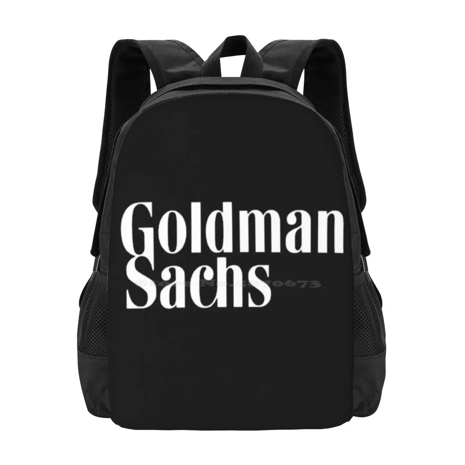 

Синий дизайнерский рюкзак Goldman Sachs с 3d принтом, Студенческая сумка Goldman, Sachs, Морган, Стэнли, Lehman, братья, деньги, экономичный запас