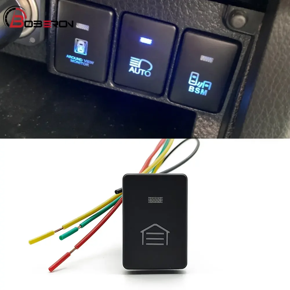 For Toyota Camry Prius Corolla PRADO RAV4 Car Blue LED Light Power On Off Garage Switch Push Button