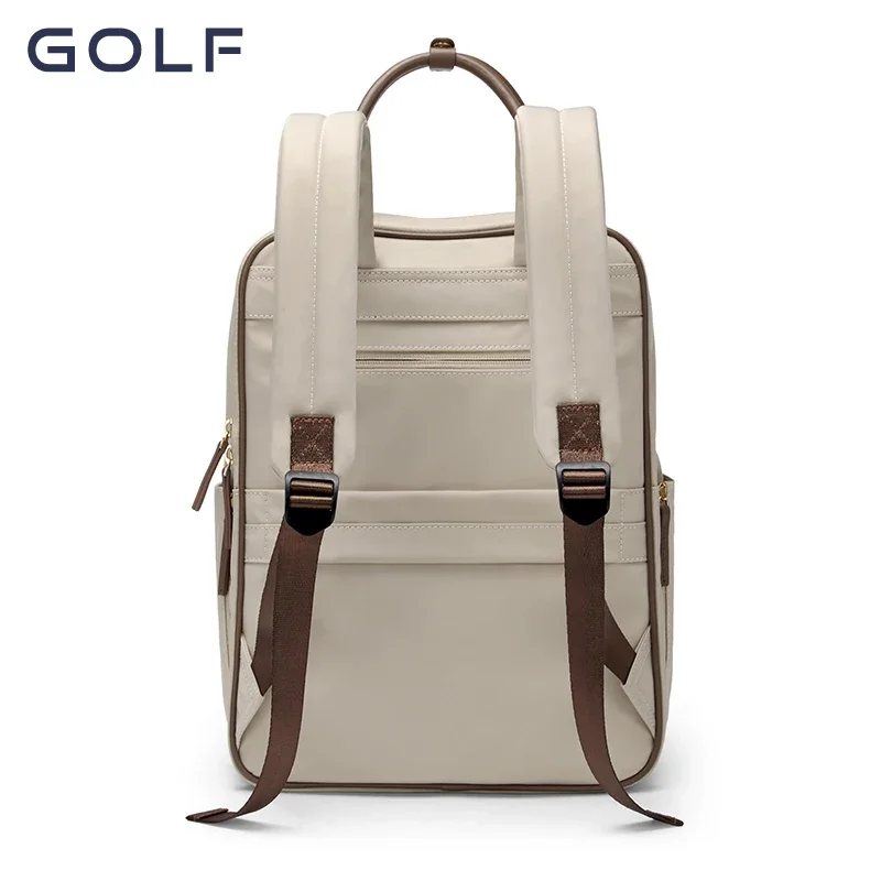 Golfe mochila bolsas para as mulheres 2024 designer de luxo feminino mochila vintage olhando viagem bolsa ombro commuter 15 polegada grande