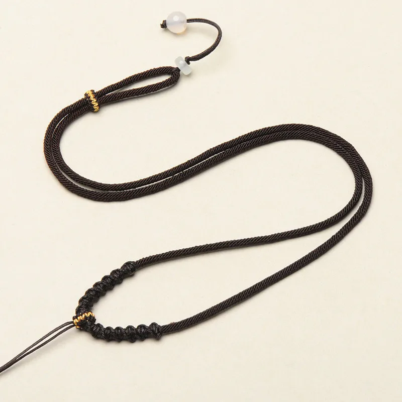 Necklaces Woman Trend 2024 DIY Jewellery Making Accessories Spiral Necklaces with Pendant Handwoven Chain for Needlework Rope