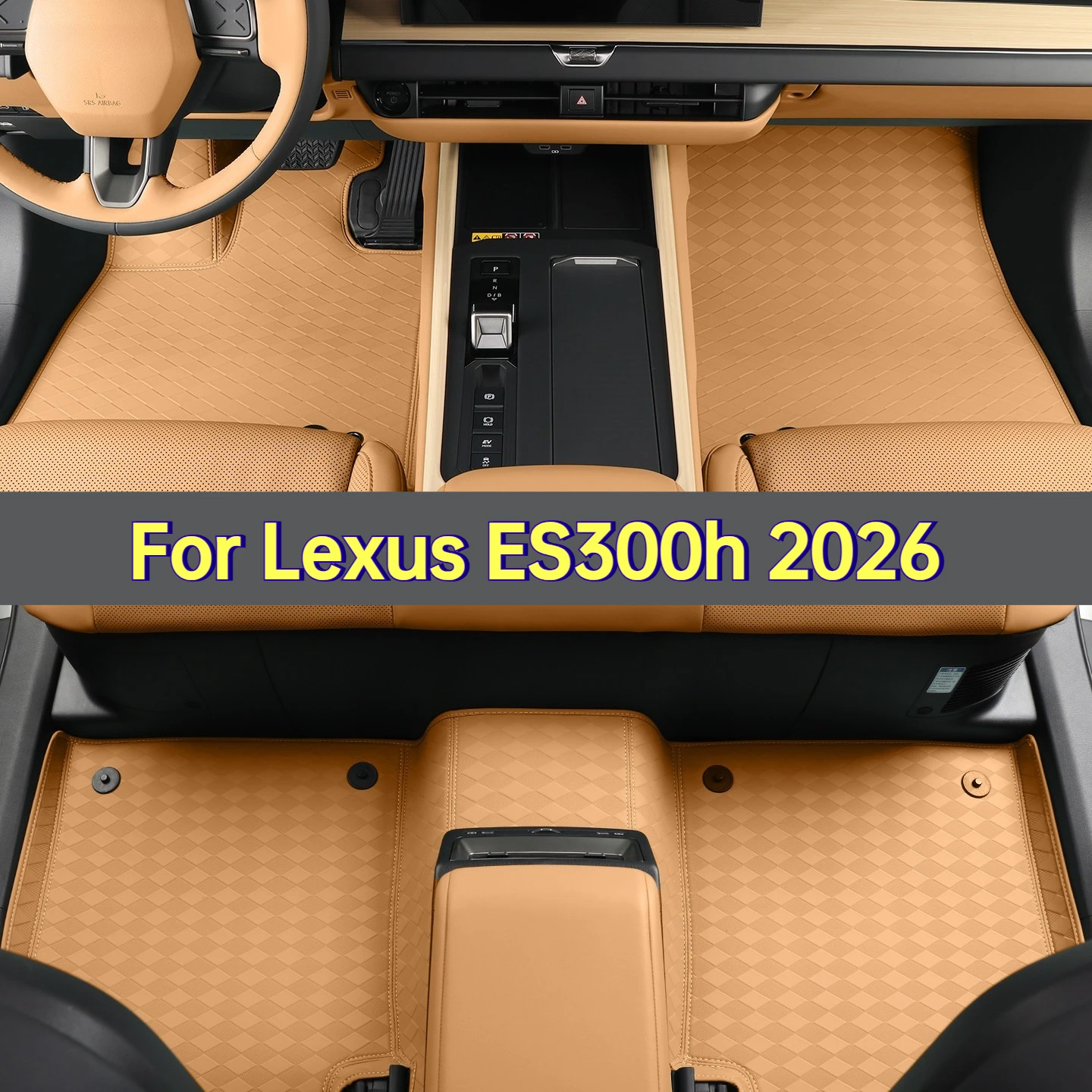 Car Floor Mats For Lexus ES300h 2026 Leather Waterproof Anti-scratch Foot Pad Non-slip Floor Liner Car Interior Accessories