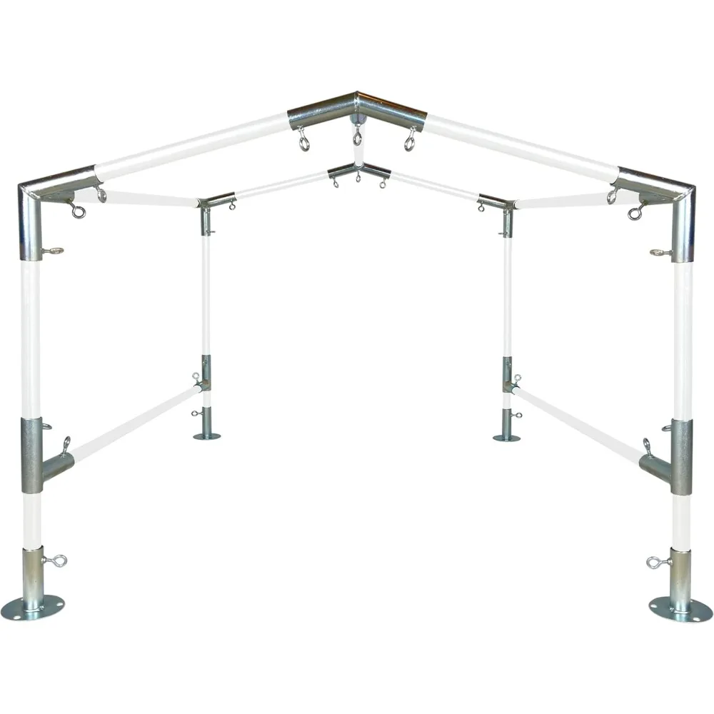 

10' x 10' Low Peak Canopy Fittings Kit, DIY Metal Carport Frame Parts, 1" EMT