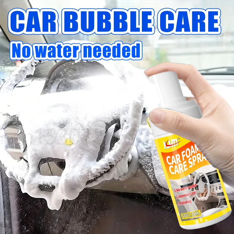 KJM Multi Purpose Car Interior Foam Cleaner Spray for Floor Mats Fabric Seats Carpets and Upholstery Stain Removal