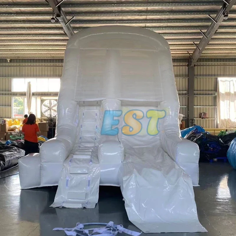 Outdoor Giant White Commercial Inflatable Water Slide for Swimming Pool Adult Kids Inflatable Water Slide