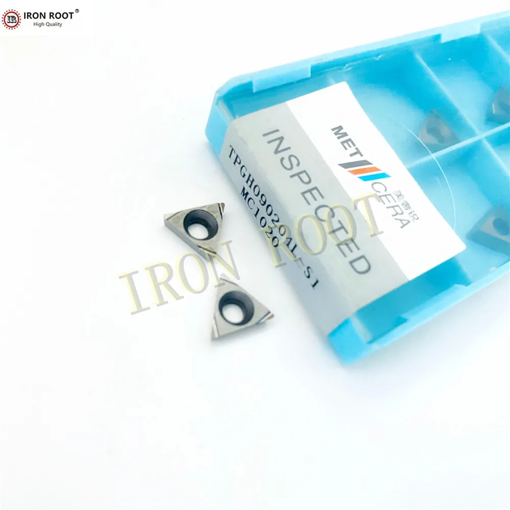 

IRON ROOT TPGH090202L,TPGH090204L,-S1 MC1020 CNC Metal Lathe Machining Tools Turning Inserts Cermet Inserts
