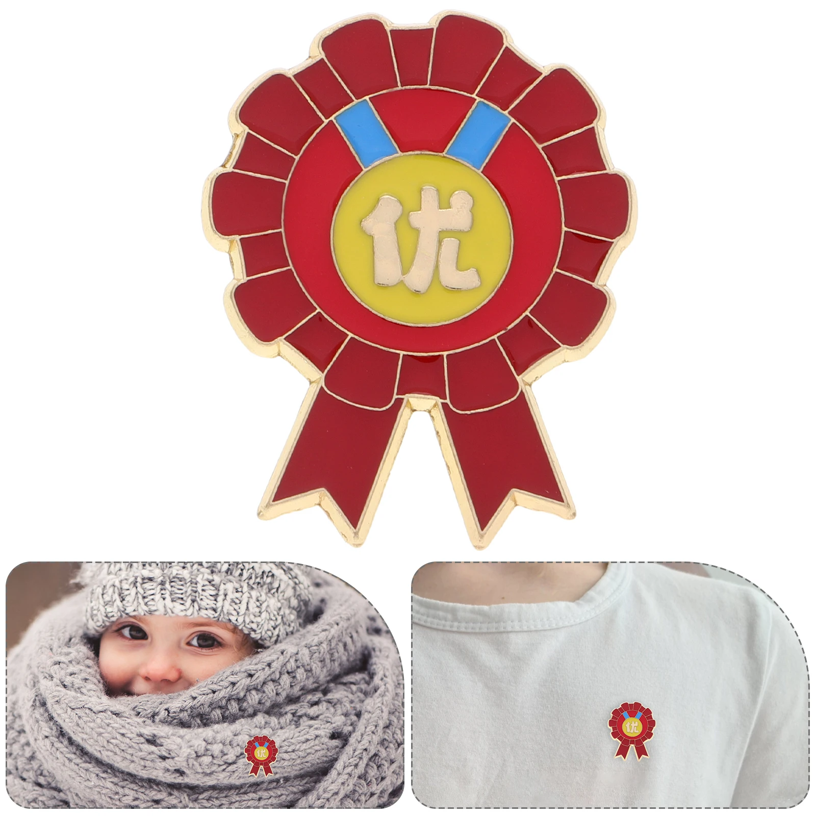 

Medal Pin Corsage Kindergarten Gradation Ornament Educational Award Pins Creative Lapel Toddler