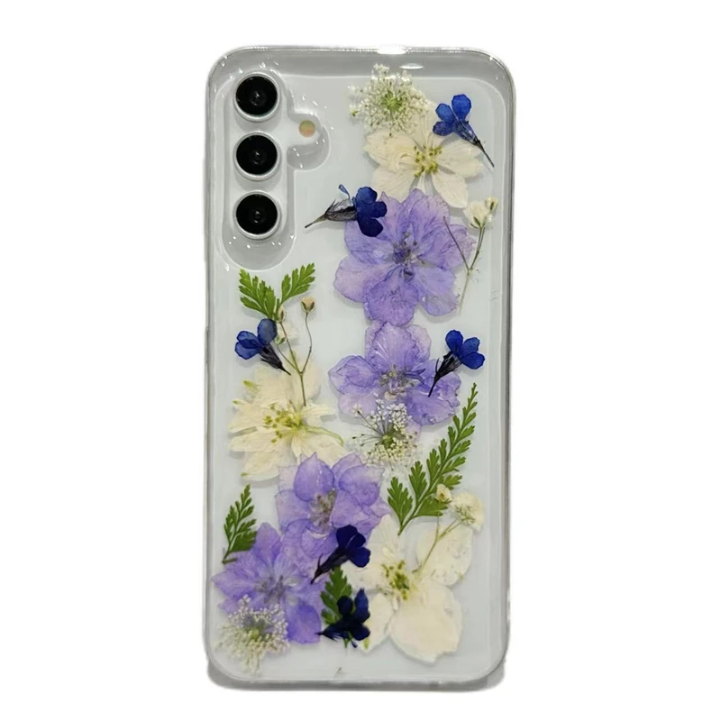 

Real Pressed Dried Flower Handmade Phone Case For iPhone 16 15 14 13 11 12 Pro Max X XS Max XR 7 8 15 16 Plus 16 Pro Max Case