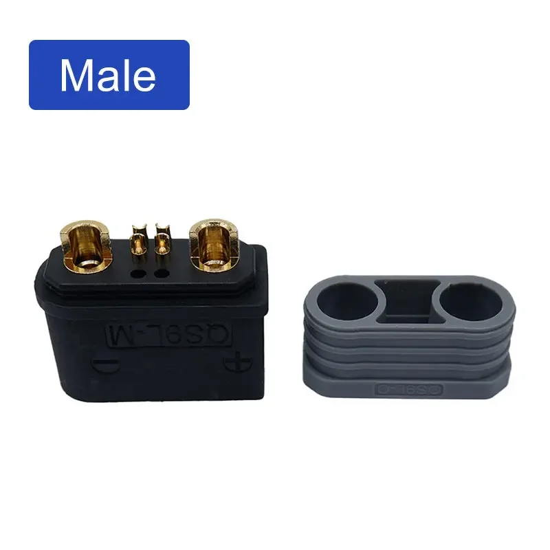 160-220A Male Female Battery Connector for Aviation Model Forklift Drone QS9-L Energy Storage Connector Anti Spark Charging Plug