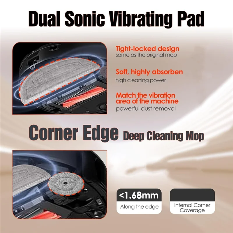 

T99C-26PCS Vacuum Brush And Filter Kit For Roborock S8 Max Maxv Ultra Vacuum Cleaner Accessories