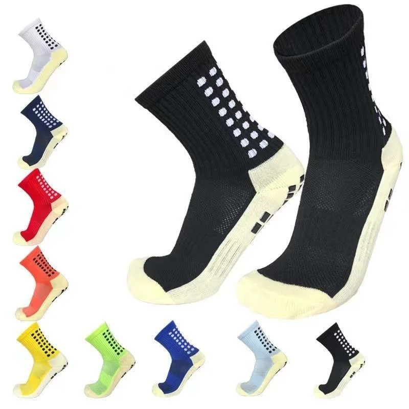 Anti-Slip Socks 2023 Tennis Football Soccer for Non-Slip Basketball Men\'s Sports Grip Medium Sleeve Training