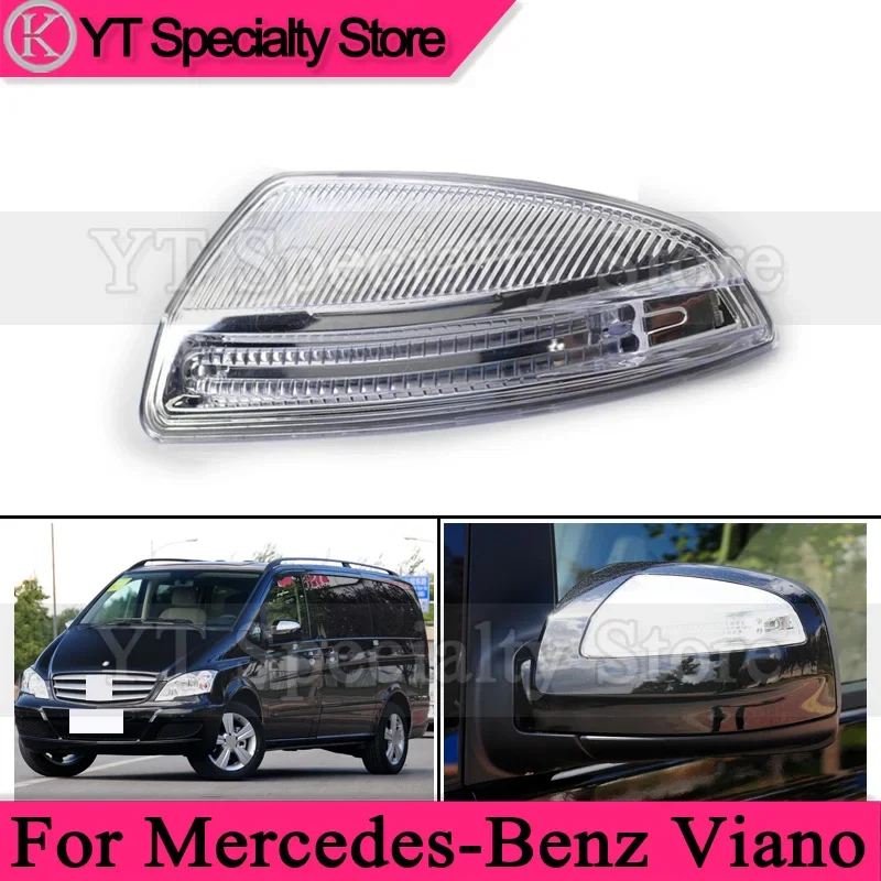 

Car Side Rear View Mirror LED Turn Signal Light For Mercedes-Benz C-Class W204 ML W164 Viano Rearview Mirror Blink Lamp