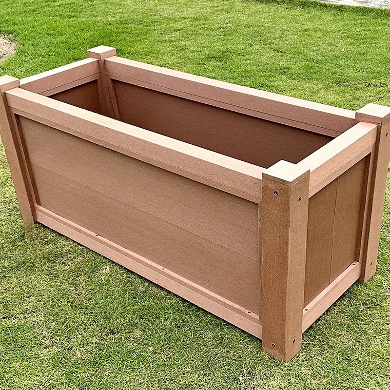 Moisture proof, zero formaldehyde, courtyard, balcony, rectangle, plastic wood, flower slot box.