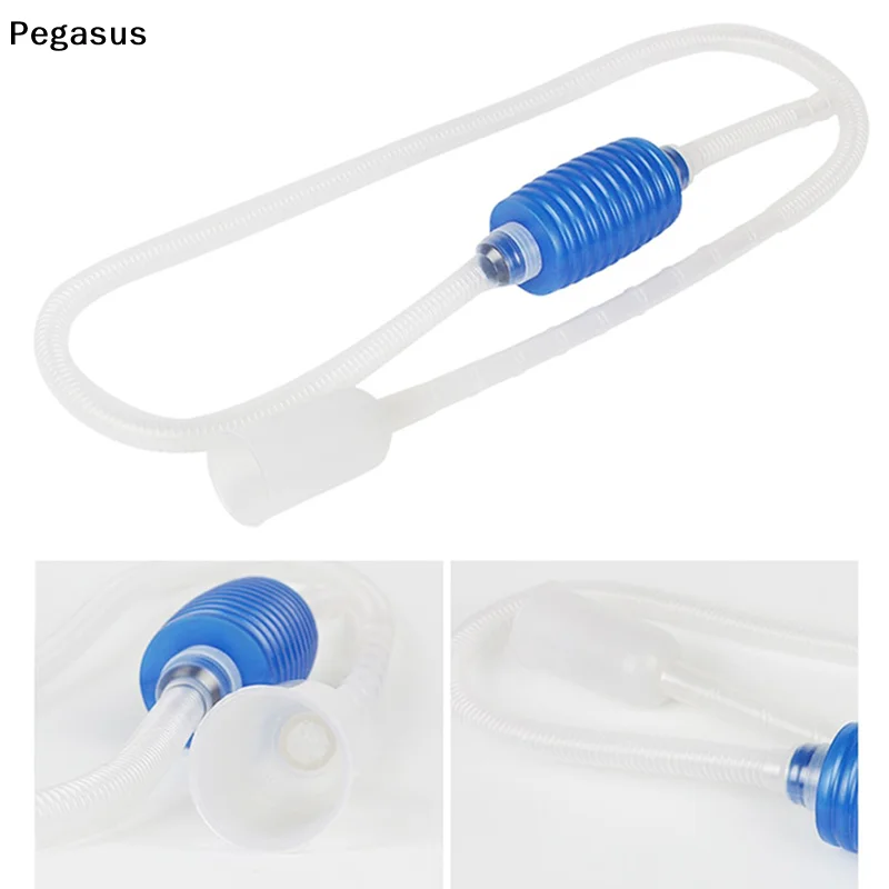 [S]Semi-automatic Water Change Aquarium Siphon Fish Tank Syphon Vacuum Cleaner Pump