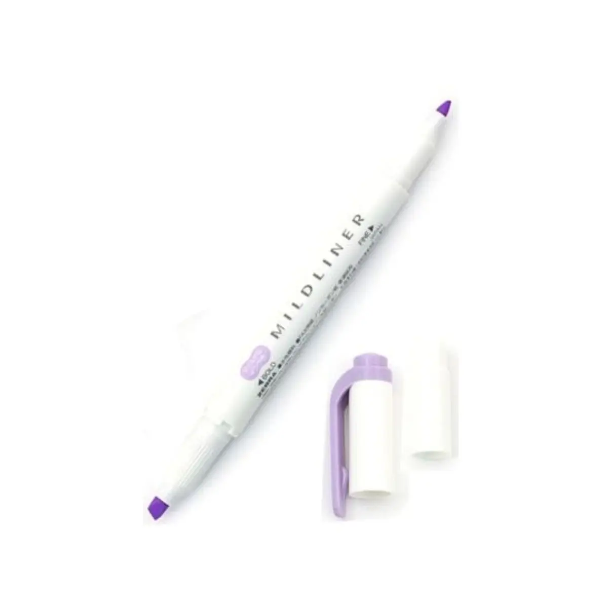 Brand Text Double Tip Zebra Mildliner Violet