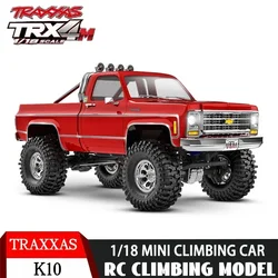 Traxxas 1/18 Rc Car Trx-4m K10 Climbing Car Height Cross Version Off-road Vehicle Remote Control Car Model Adult Boy Toy Gift