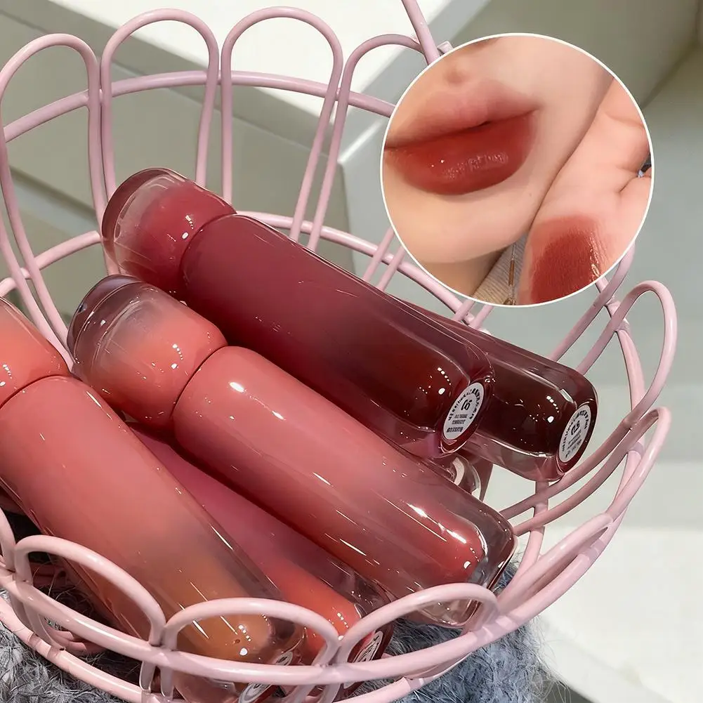Uva affumicata Viola Rosso Smalto per labbra Specchio Acqua Lucidalabbra Rossetto liquido idratante Tinta trasparente Trucco Donne coreane Cosmetici