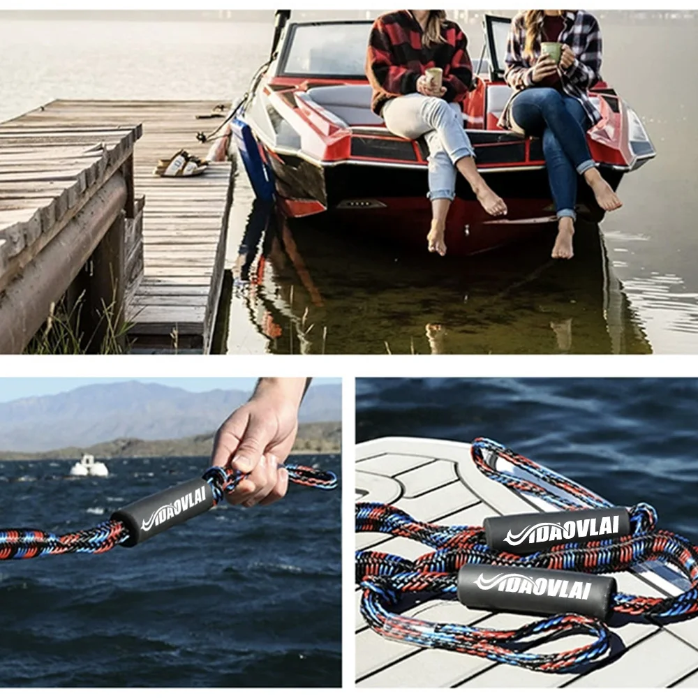 2パック-6フィート-バンジードックライン-伸縮性のある高耐久係留ロープ-水上バイク-ジェットスキー-ボート-ポンツーン-カヤック用