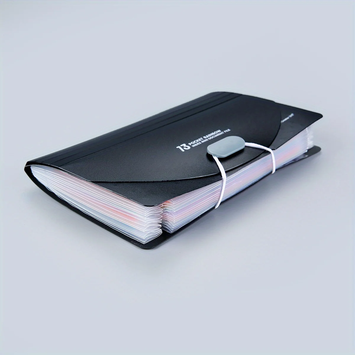 A613 Mini Accordion File Folder Compact Portable Receipt Organizer File Folder for Bills Coupons and Documents with 13 Pockets