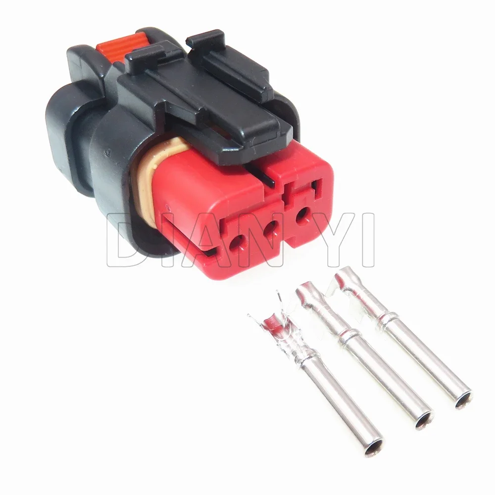 1 Set 3 Way Auto Plastic Housing Connector with Cables 776429-1 776523-1 AC Assembly Excavator Camshaft Sensor Socket