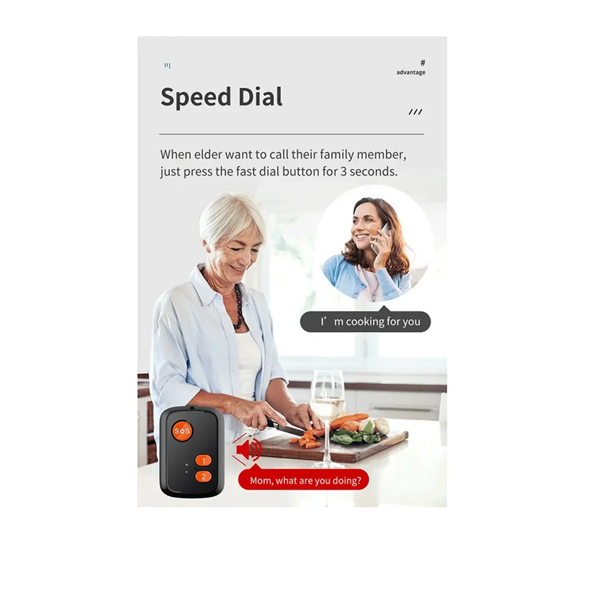 BaoBao- 6X GPS + Beidou Tracker RF-V51 WIFI Compatible con 4G LTE/3G WCDMA/2G GSM SOS Alarma Seguimiento de voz bidireccional(A)