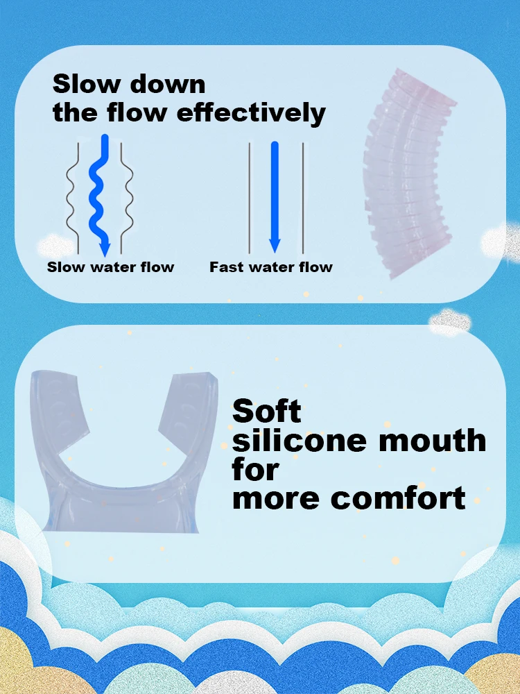 Tubo de esnórquel para buceo en seco, protector contra salpicaduras de fácil respiración, válvula superior, equipo de natación subacuática para