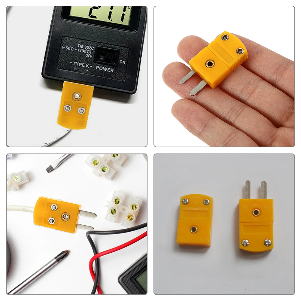 

3 Sets Multiple Thermocouple Junction Plug Temperature Measurement Coupler