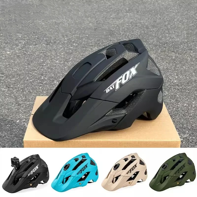 

BATFOX Ultralight Cycling Mountain Road Helmet Comfortable Breathable Safety Deceleration Race MTB Adult Men's Helmet