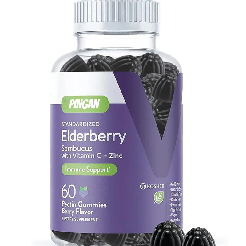 

Sambucus Adult and Adolescent Elderberry Gummies+zinc and Vitamin C - Immune Supplements - Vegetarian