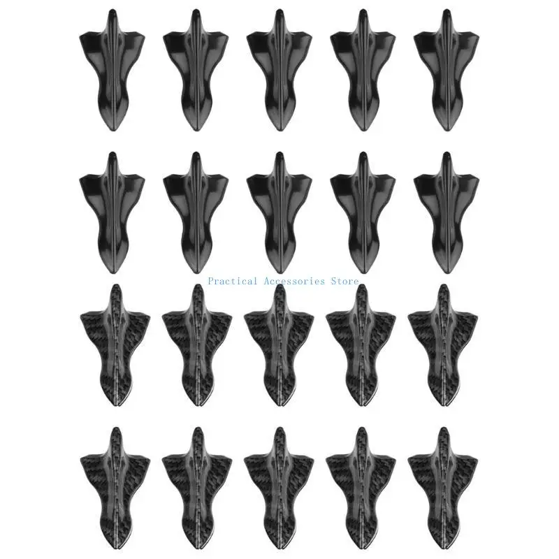 

U75E 10Pcs Rear Roof Spoiler Window Shade Guard Wing