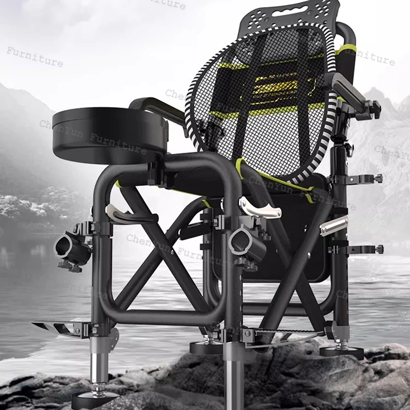 Fold Portable Fishing Chairs All Terrain Multifunction Bracket Comfort Fishing Chairs Lie Flat Banco De Pesca Entertainment