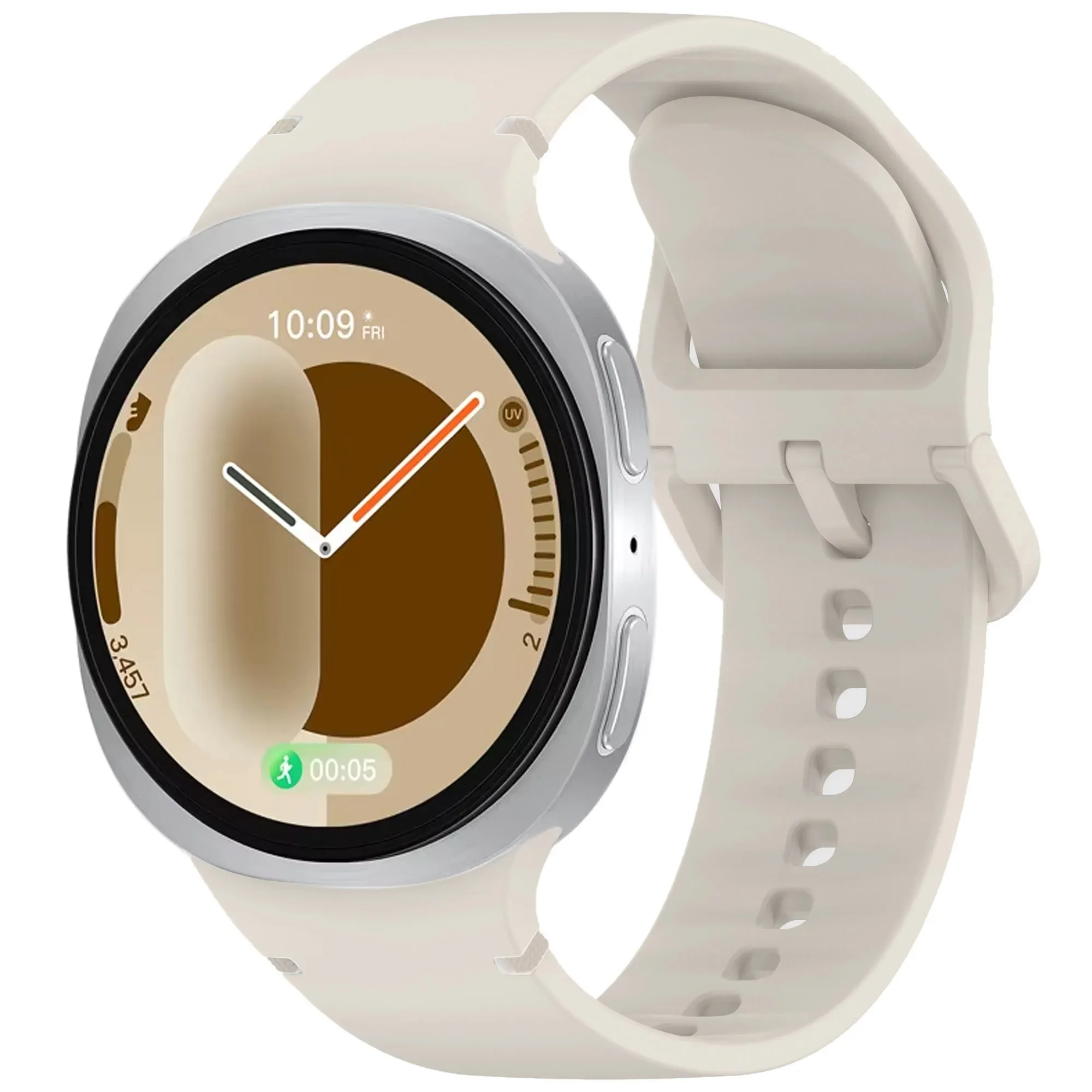 Official Silicone Watchband For Samsung Galaxy Watch 8 40mm 44mm 1:1 Sports Bracelet Wristband Galaxy Watch 8 Classic 46mm Belt