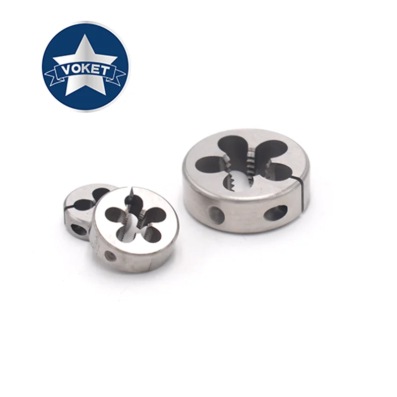 VOKET Left Hand AR-D Adjustable Round Die UNC UNF 4-40L 6-32L 10-24L 1/4 5/16 3/8 1/2 Screw Fine Thread Threading Dies