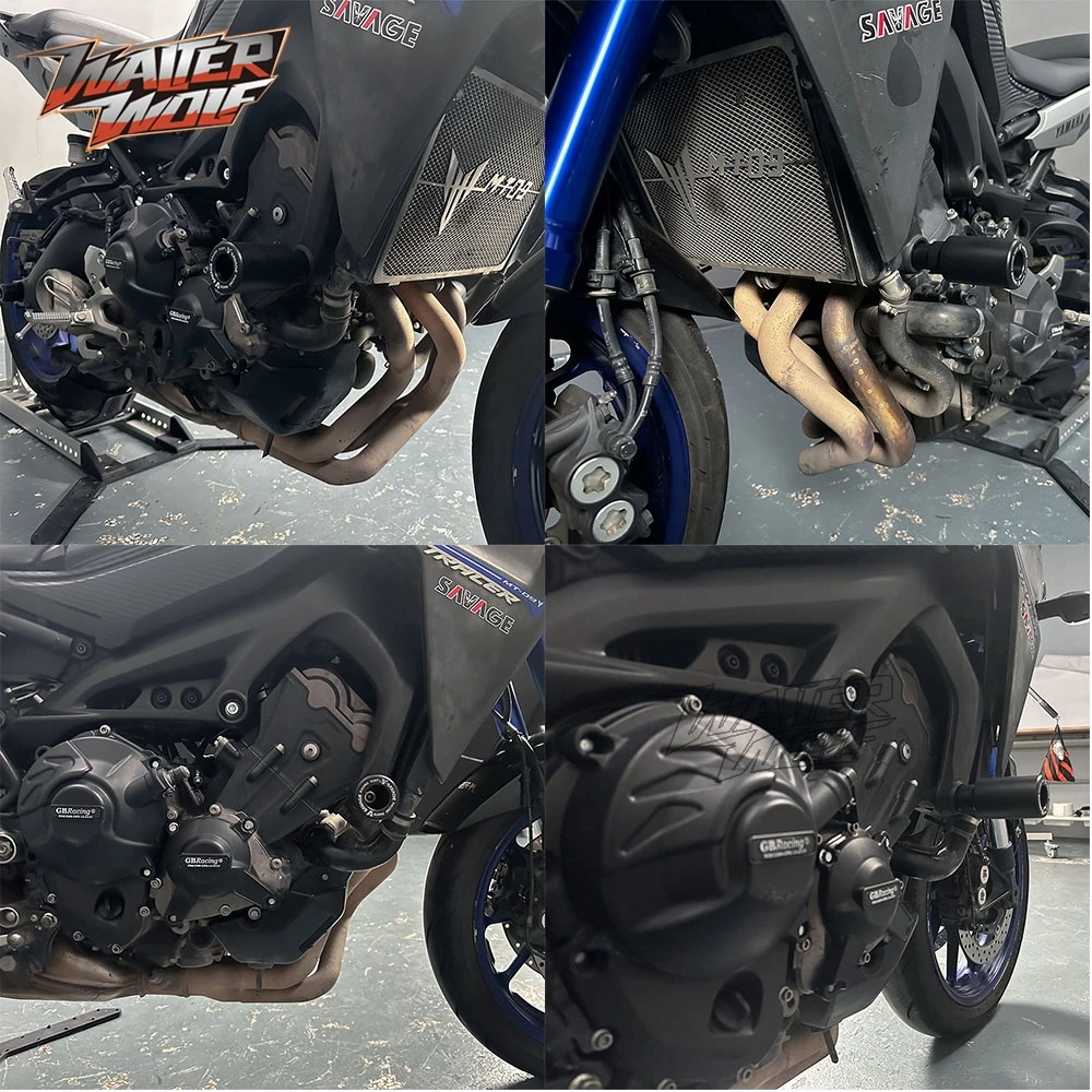 オートバイのフロントリアホイールスライダーヤマハ XSR900 2022-2025 フェアリングフレームクラッシュスライダースイングアームスプールスタンド XSR 900 2024