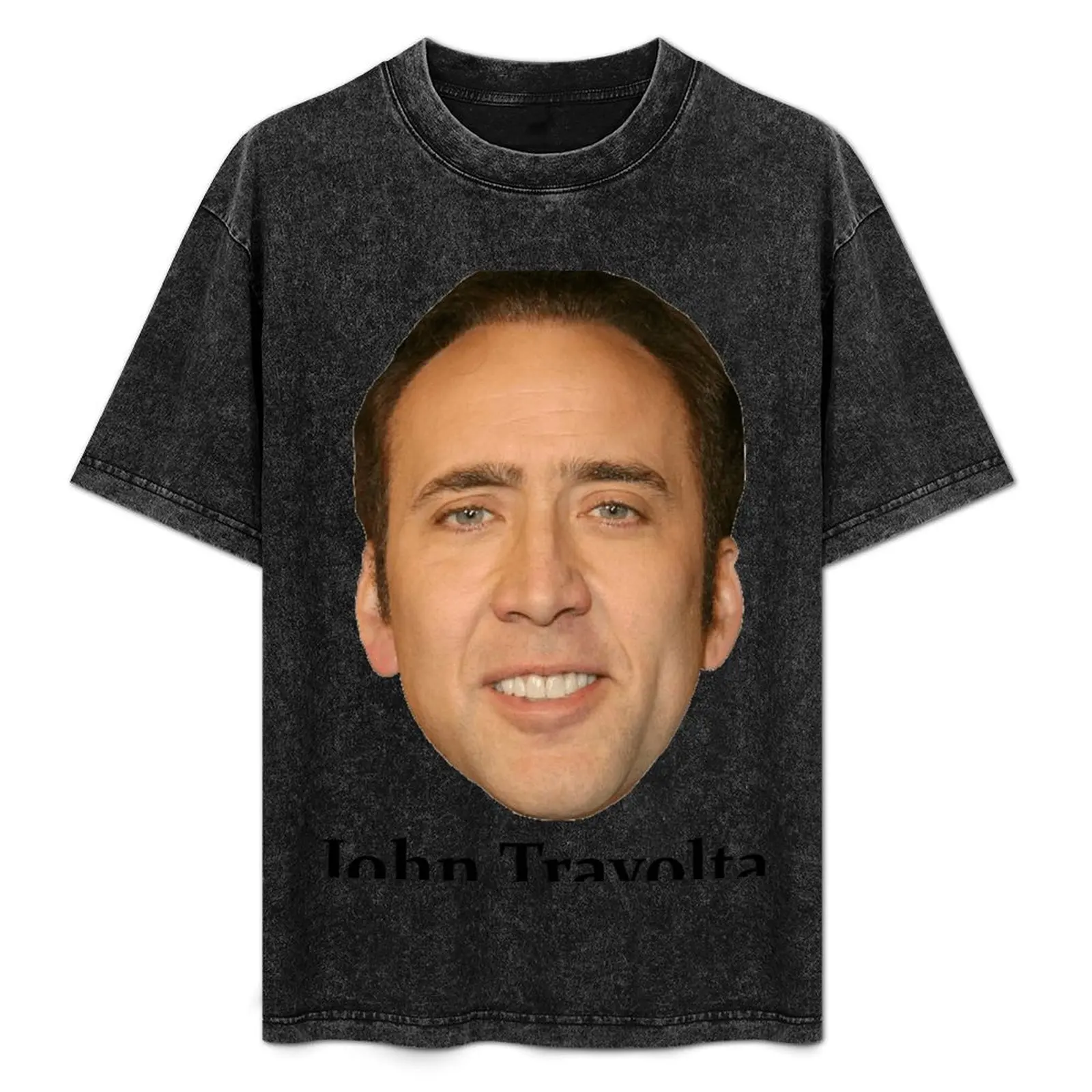 nicholas 'travolta' cage john travolta design T-Shirt sweat anime tshirt t shirts for men cotton