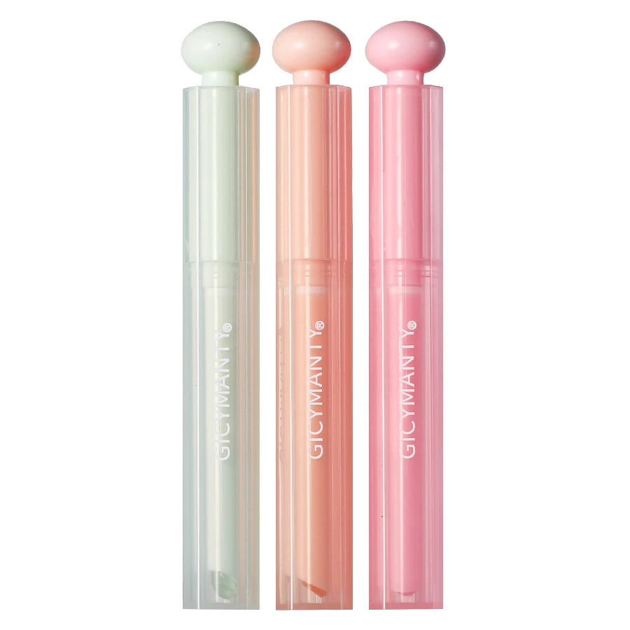 شفافة كريستال فروزن أحمر الشفاه فيلم تشكيل الشفاه الصقيل عارية اللون مرآة ضوء الماء الصلبة ملمع الشفاه أحمر الشفاه مسنن