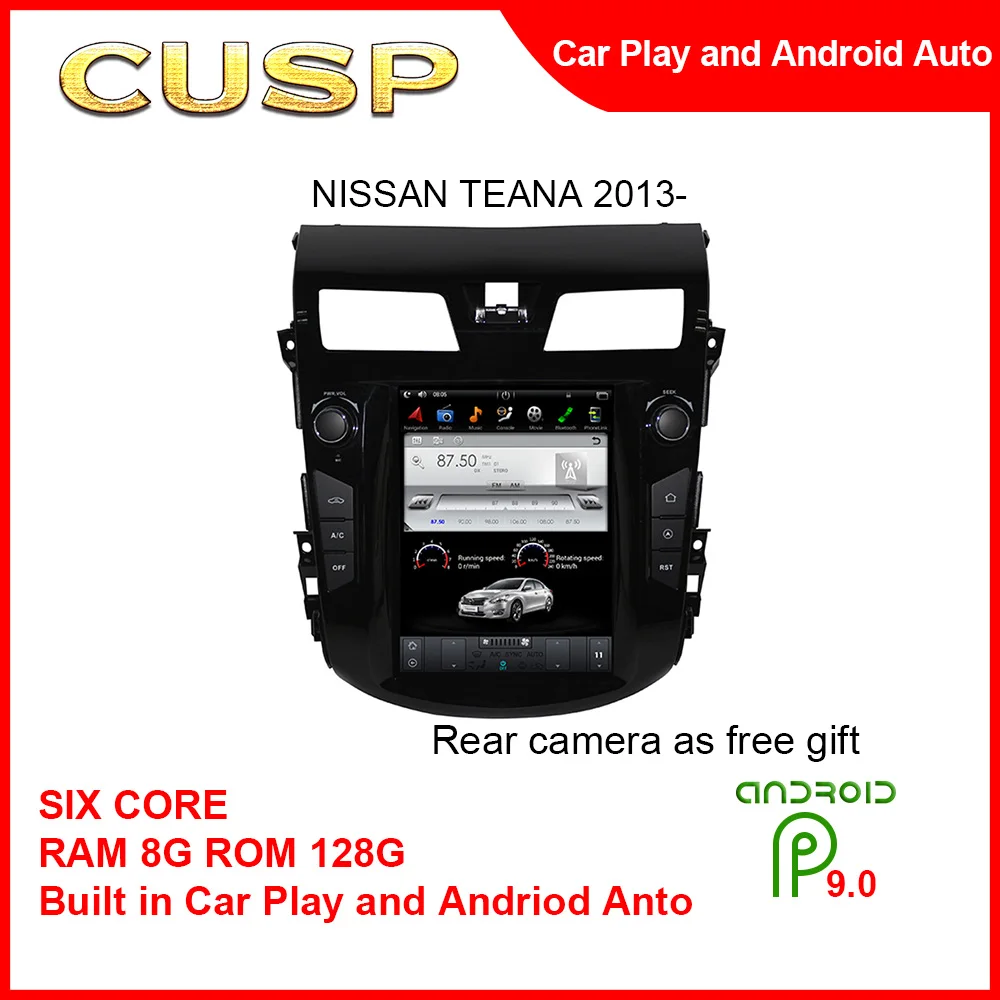 High Sales 10.4 Inch Car Screen Car Stereo Radio Car Play Video Play GPS Navigation With DSP Bluetooth For NISSAN TEANA 2013-