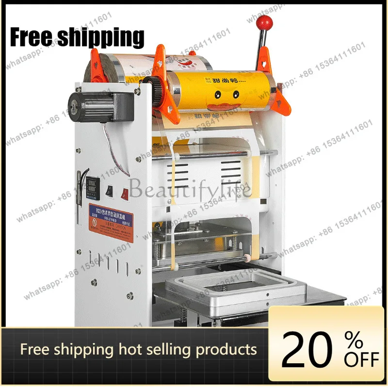 Takeaway box sealing machine Fresh-locking sealing equipment Heat sealing machine spot