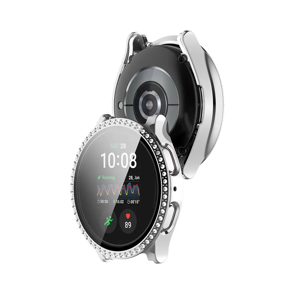 Etui Diamond Bling do zegarka Galaxy Samsung Galaxy Watch 7/FE 40mm 44mm, osłona ze szkła hartowanego do zegarka 4 5 6 Akcesoria