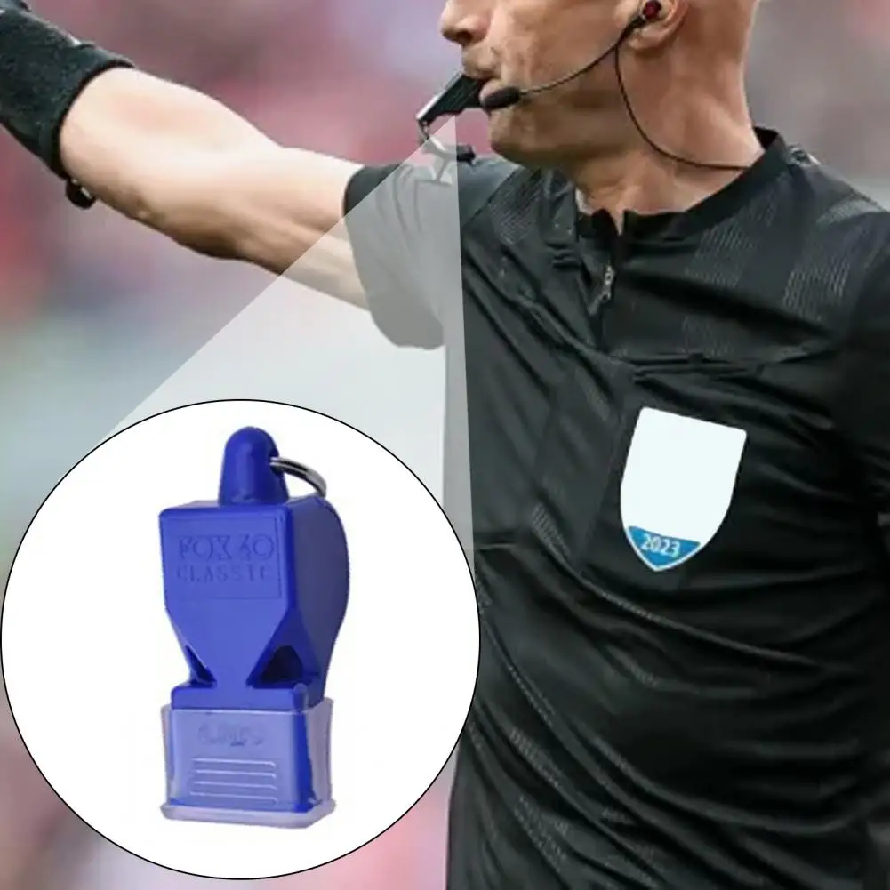 Sifflet d'arbitre d'entraînement professionnel en plein air, 115 décibels, son fort de 115dB, lanière, porte-clés pour football, basket-ball