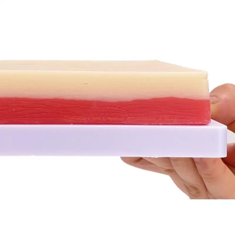 

Reusable Injection Training Pad Model with 4 Veins and 3 Skin Layers, Suture Training Model Suture Pad Human Skin Model