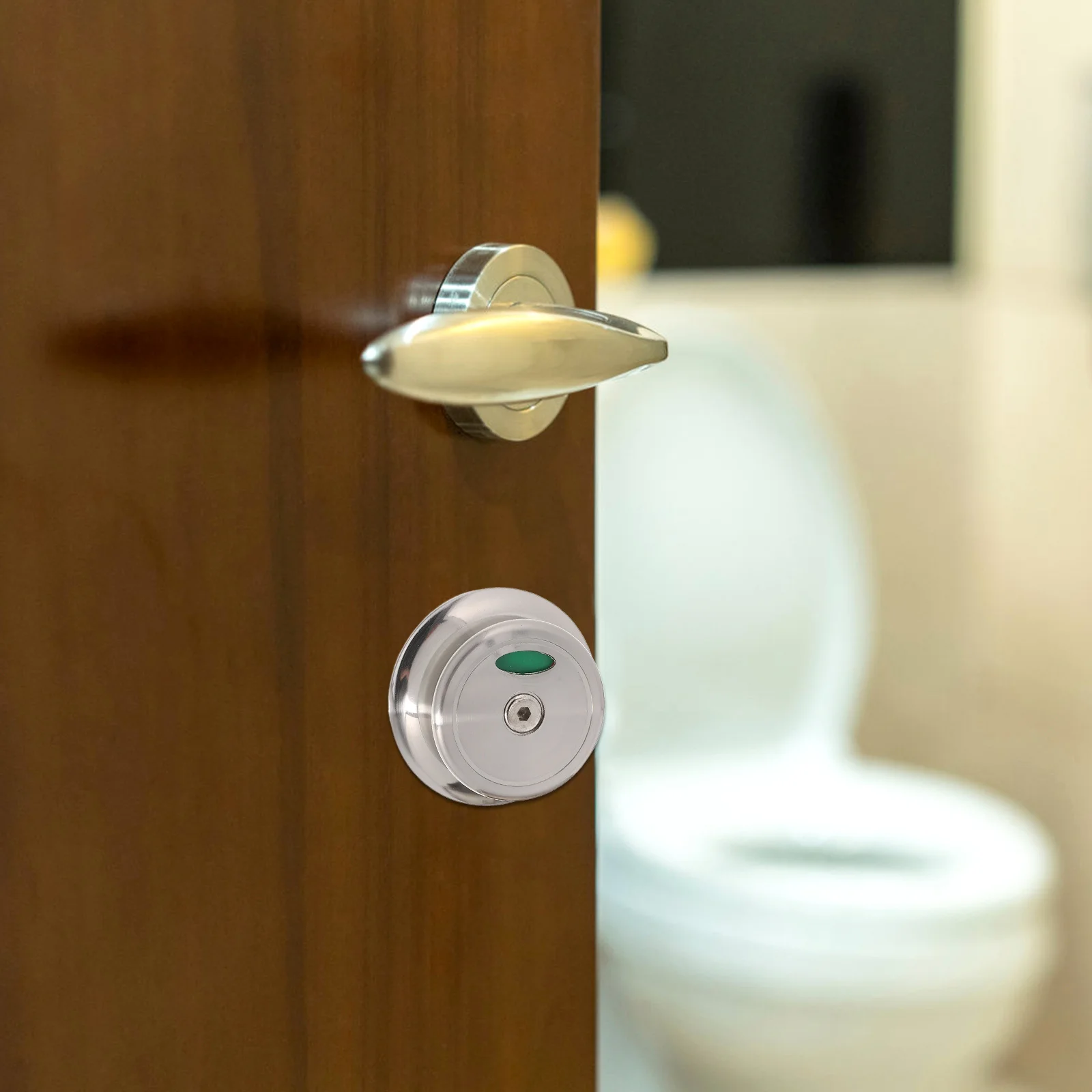 

1Set Public Restroom Door Lock Zinc Alloy Occupied Indicator Toilet Partition Hardware Replacement Bolt Lock Bathroom Door Bolt