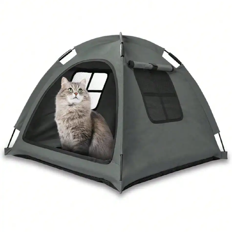 

Tent House For Indoor & Outdoor Use - Easy Access Cat Nest Without Door Flap, Ideal For Cats, Puppies & Small Anima