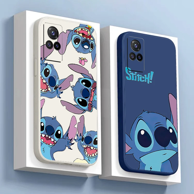 The Stitch Disney Phone Case For VIVO Y77 Y76S Y74S Y75 Y73 Y73S Y72 Y70S Y67 Y66 Y53 Y55 Y35 Y33 Cover Coque Shockproof