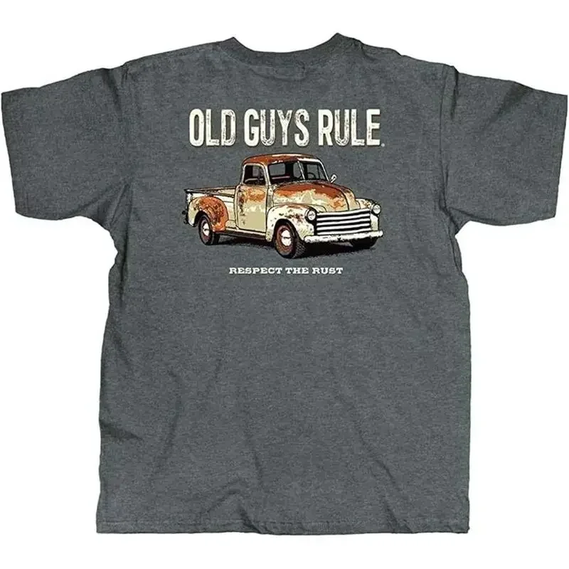 Men'S T Shirt Respect The Rust Funny Novelty For Antique Truck Enth