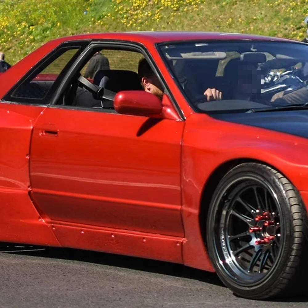For (GTR Only) RB Style Fiberglass Unpaint Side Skirts Pair 2