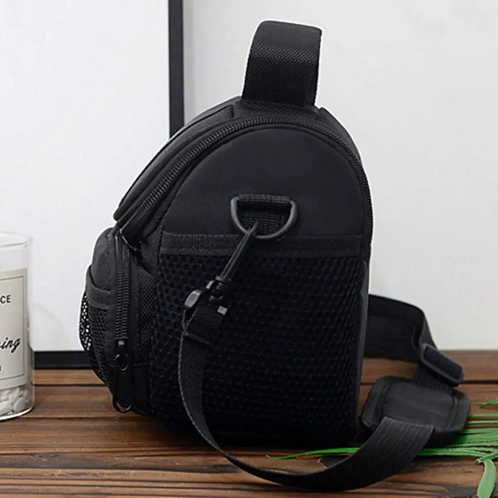 Single Shoulder SLR Camera Bag Shoulder Strap Adjustable Photography Bag Zipper Scratch-proof Camera Handbag Storage Bag